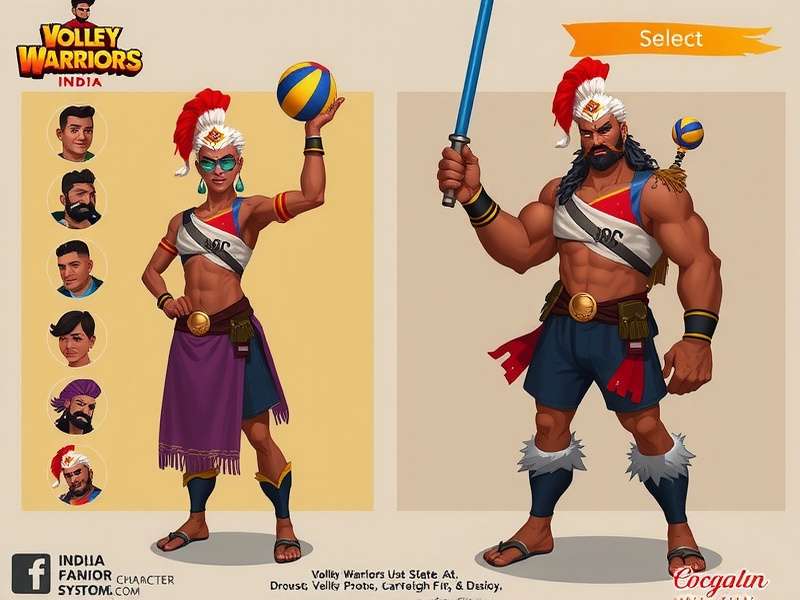 Volley Warriors India character selection